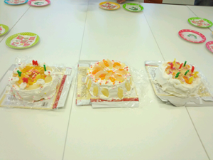 クリスマス会 ケーキ